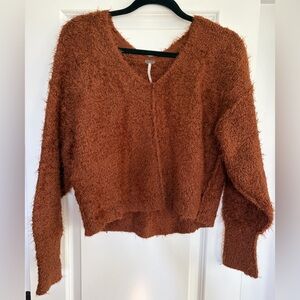 Free People Fuzzy Teddy Sweater XS